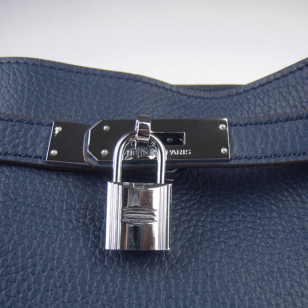 Replica Hermes Jypsiere Fjord Leather Messenger Bag Grey H6508 - 1:1 Copy